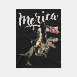 Op 4 juli rijdt de Amerikaan George Washington op Fleece Deken