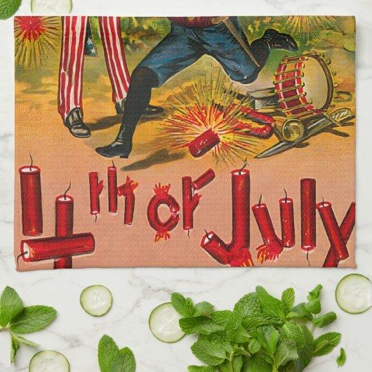  op 4 juli theedoek (Gevouwen)