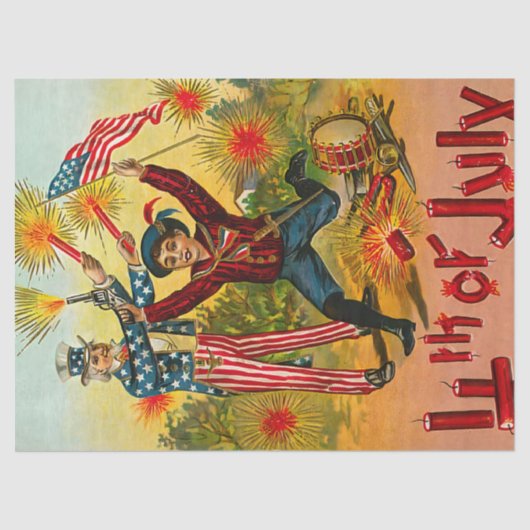  op 4 juli tissuepapier (Voorkant)