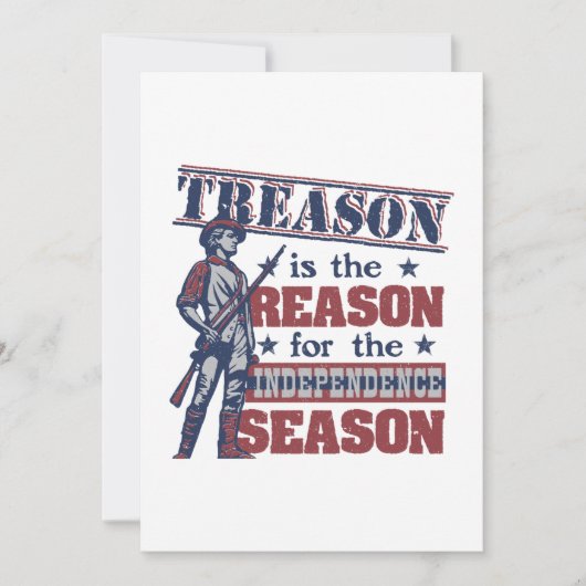  op 4 juli Uitnodigingen van de feestdag (Voorkant)