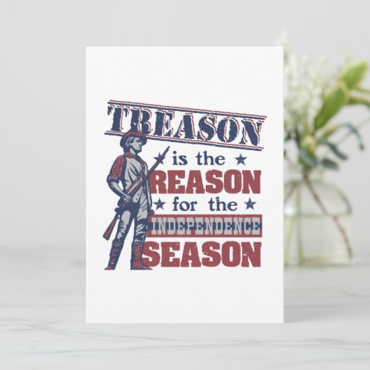  op 4 juli Uitnodigingen van de feestdag (Staand voorkant)