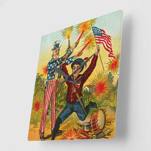  op 4 juli vierkante klok (Hoek)