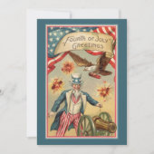  op 4 juli vuurwerk met oom Sam Kaart (Voorkant)