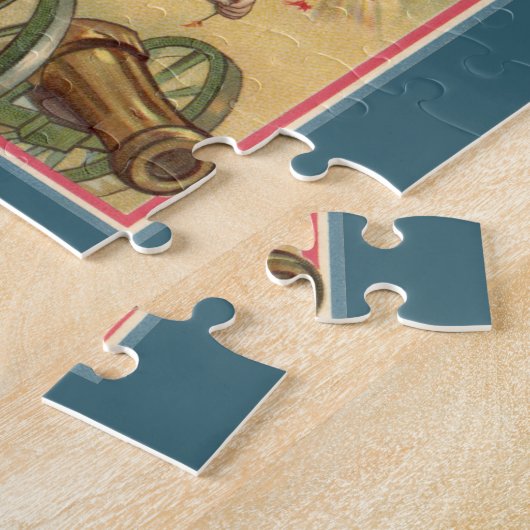 op 4 juli vuurwerk met oom Sam Legpuzzel (Zijkant)