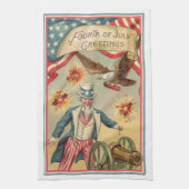 op 4 juli vuurwerk met oom Sam Theedoek (Verticaal)