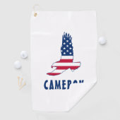 Op 4 juli werd de Amerikaanse vlag American Eagle  Golfhanddoek (Insitu)