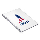 Op 4 juli werd de Amerikaanse vlag American Eagle  Notitieboek (Rechterzijde)