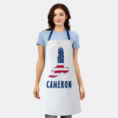 Op 4 juli werd de Amerikaanse vlag American Eagle  Schort (Gedragen)