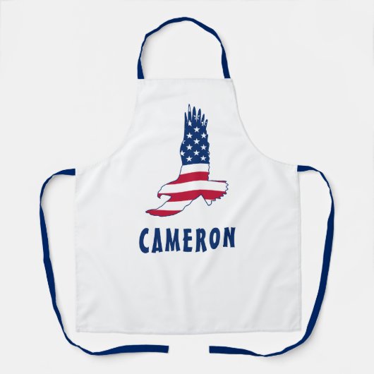 Op 4 juli werd de Amerikaanse vlag American Eagle  Schort (Voorkant)