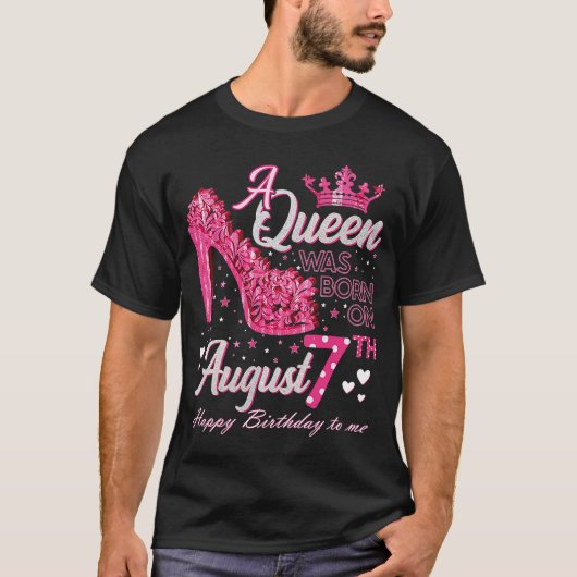 Op 7 augustus werd op de hoge hoogte een koningin  t-shirt (Voorkant)