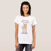 Op 8 april is Dog Farining Awareness Day T-Shirt (Voorkant volledig)