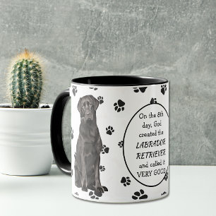 Op 8e dag Creëer God BLACK LABRADOR RETRIEVERS Mok