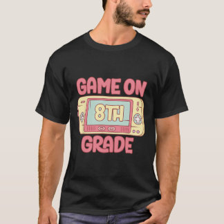 Op 8e klas Cool Videogame Terug naar School Kinder T-shirt