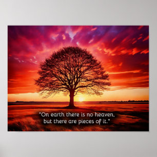 "Op aarde is geen hemel, maar er zijn stukken Poster