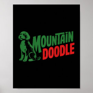Op achterberg kras hond liefhebbers retro outdoor poster