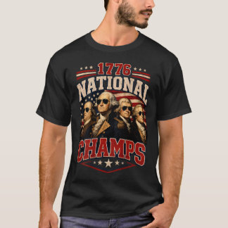 (Op achterkant) 1776 Nationale Kampioenen Grappig T-shirt