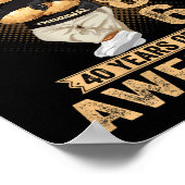 (op achterkant) 40ste verjaardag mannen vrouwen 19 poster (Hoek)