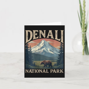 (op achterkant) Denali Mountain Peak Elevation Ala Kaart