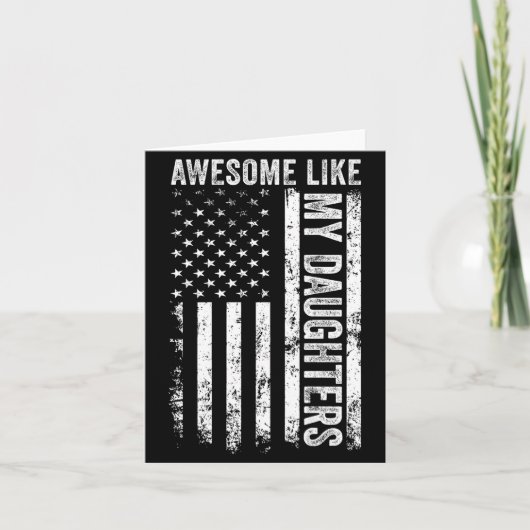 Op achterkant geweldig zoals mijn dochters mannen kaart (Voorkant)