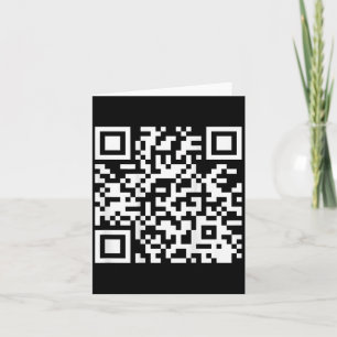(op achterkant) Grappige Qr Lijk Ik Ergens Om Te G Kaart