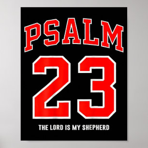 (op achterkant) Psalm 23 De Heer Is Mijn Herder Poster
