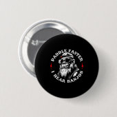 (op achterkant) roei sneller horen banjo's grappig ronde button 5,7 cm (Voorkant /achterkant)