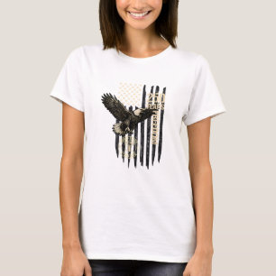 Op achterste adelaar en vlag 250 jaar 1776-2026 25 t-shirt