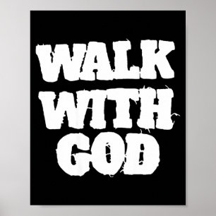 Op achterwandel met Jezus God Christelijke mannen Poster