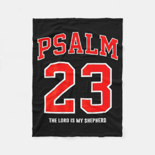 (op achterzijde) Psalm 23 De Heere Is Mijn Herder Fleece Deken