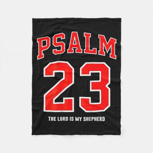 (op achterzijde) Psalm 23 De Heere Is Mijn Herder Fleece Deken (Voorkant)