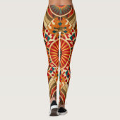 op Afrika geïnspireerde geometrische Leggings (Achterkant)