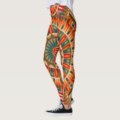 op Afrika geïnspireerde geometrische Leggings (Links)