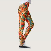 op Afrika geïnspireerde geometrische Leggings (Rechts)