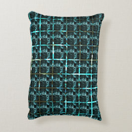 Op afstand ziet u de cyaan schaal, een hechte scha accent kussen