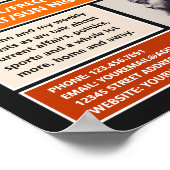 Op Air Podcaster, Retro Podcast Adverteren Poster (Hoek)