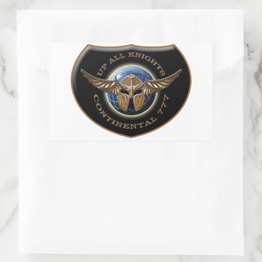 Op alle overnachten Crest Sticker (Tas)