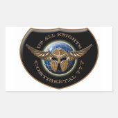 Op alle overnachten Crest Sticker (Voorkant)