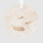 Op Angel's Wings Foto Acryl Ornament (achterkant)