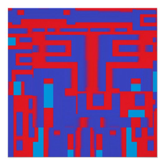 Op Architecture II - Ken Gage Abstract Perfect Poster (Voorkant)