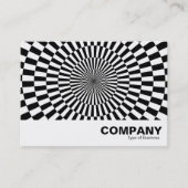 Op art 02 - zwart en wit visitekaartje (Voorkant)