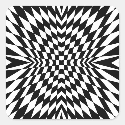 OP - Art #10 op Emporio Moffa Vierkante Sticker (Voorkant)