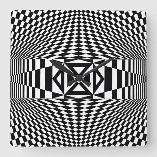 OP - Art #12 op Emporio Moffa Vierkante Klok (Voorkant)