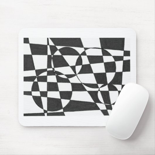 Op Art 2 Mousepad Muismat (Met muis)