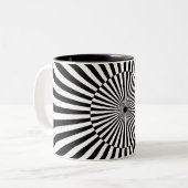 OP - Art #3 op Emporio Moffa Tweekleurige Koffiemok (Voorkant links)