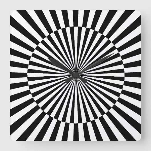 OP - Art #3 op Emporio Moffa Vierkante Klok (Voorkant)