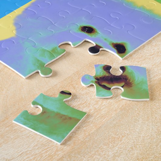 Op Art - Bichon Frise - Cody Legpuzzel (Zijkant)