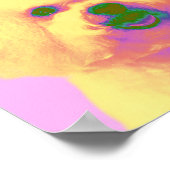 Op Art - Bichon Frise - Cody Poster (Hoek)
