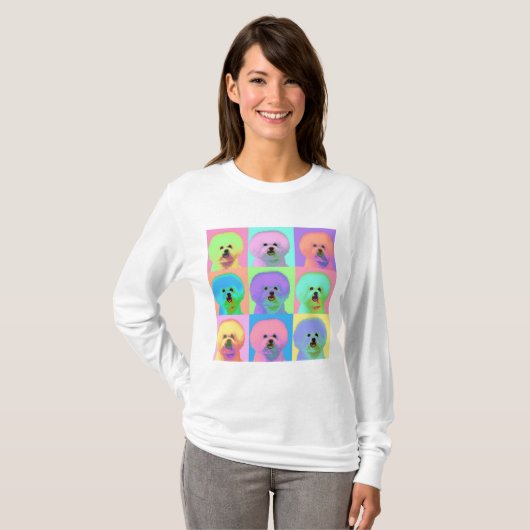 Op Art - Bichon Frise - Cody T-shirt (Voorkant volledig)