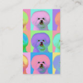 Op Art - Bichon Frise - Cody Visitekaartje (Achterkant)