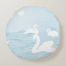OP Art Blue Swan Drift Mok